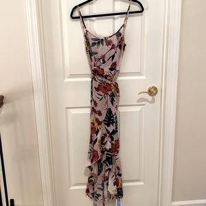 NWT Pink Floral Cupshe Wrap Dress Size Small